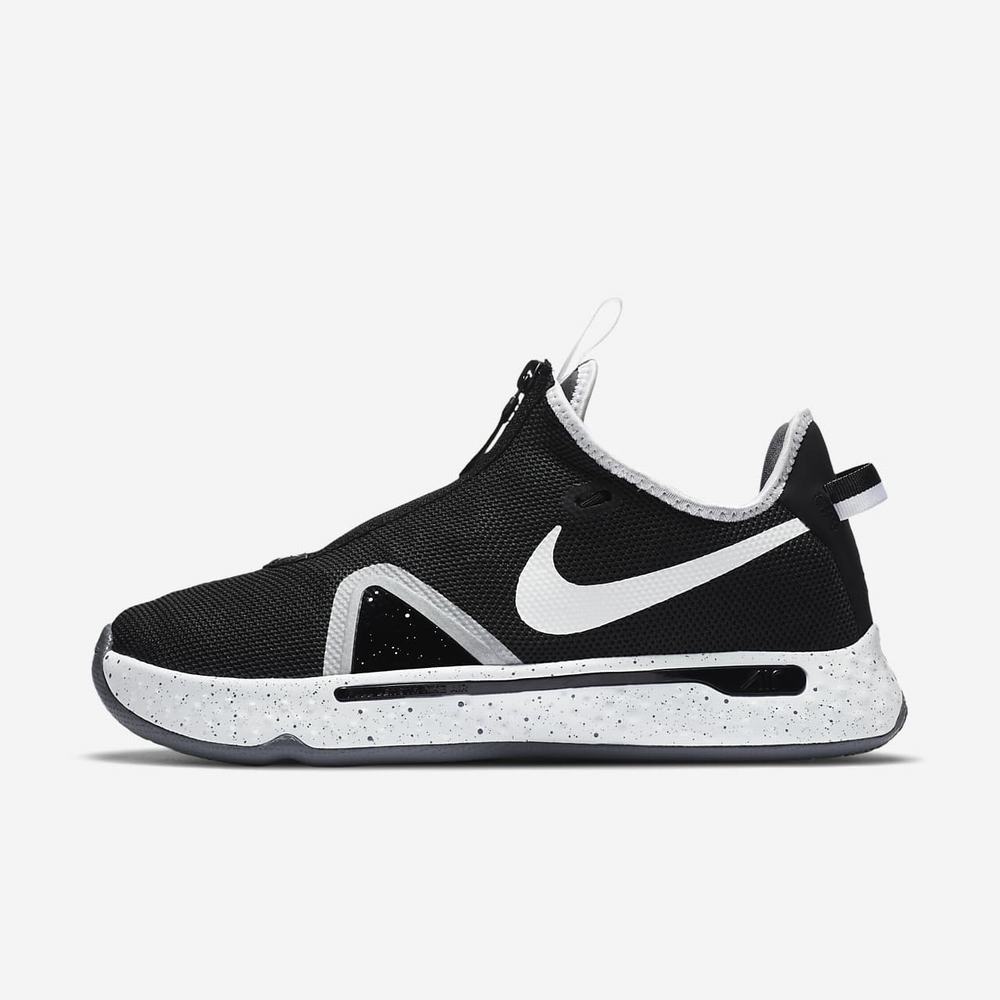 Chaussure De Basket Nike PG 4 (Team) Noir 1390-628 Black/Pure Platinum/White Femme | OCO-43102744